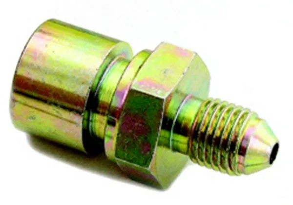 A-1 PRODUCTS #4 to 7/16-24 Inverted Female Steel Adapter A1PFM107164