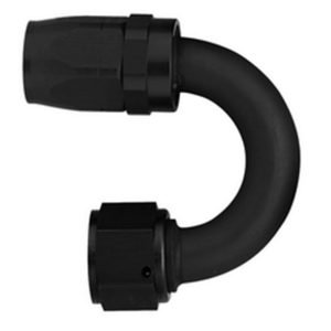 AEROQUIP #8 180 Deg Hose End Black FCM4463
