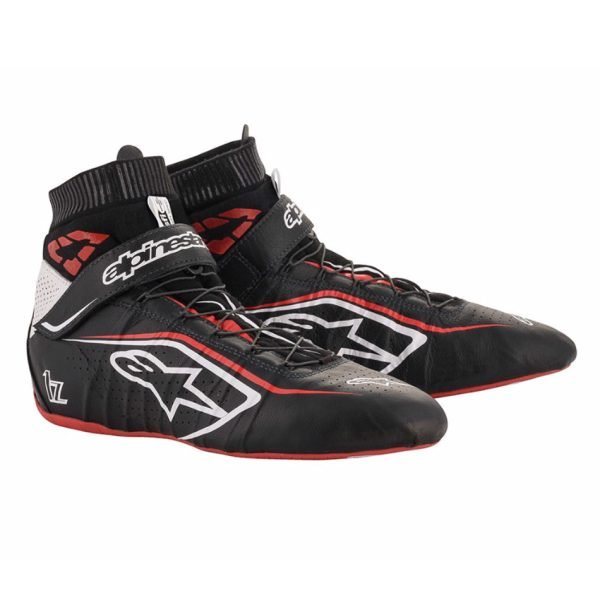 ALPINESTARS USA Tech 1-Z Shoe Size 12 Black / Red 2715120-123-12