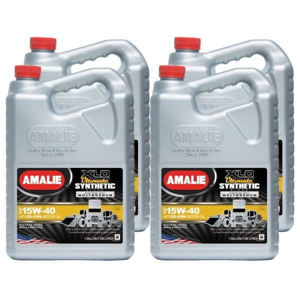 AMALIE XLO Ultimate Synthetic Blend 15w40 Case 4×1 Gal 160-79107-36