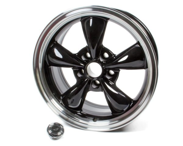 AMERICAN RACING WHEELS 17×8 Torq Thrust M Wheel Gloss Black Machined Lip AR105M7861B