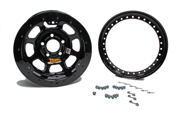 AERO RACE WHEELS 13×8 2in. 4.25 Black Beadlock 33-184220B