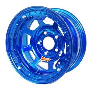 AERO RACE WHEELS 15×8 3in 5.00 Blue Chrome Beadlock Wheel 53-985030BLU