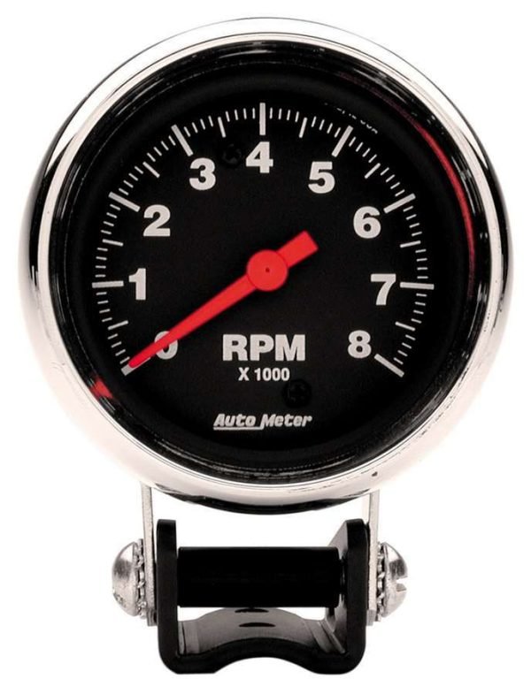 AUTOMETER 2-5/8in Chrome Tach 8000 RPM 2893