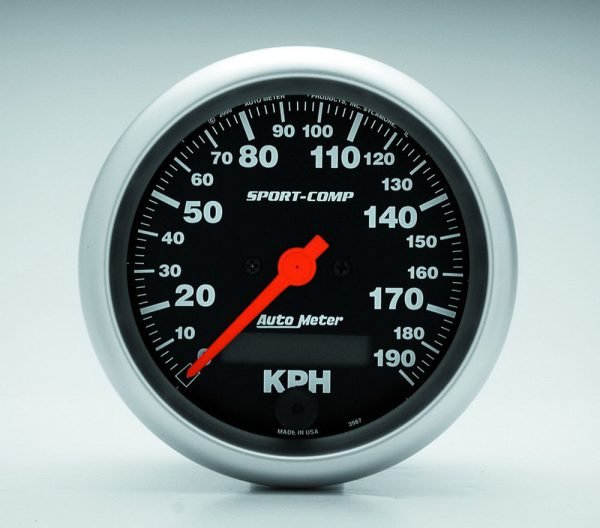 AUTOMETER 3-3/8 S/C 190KPH Speedo – Electric 3987-M