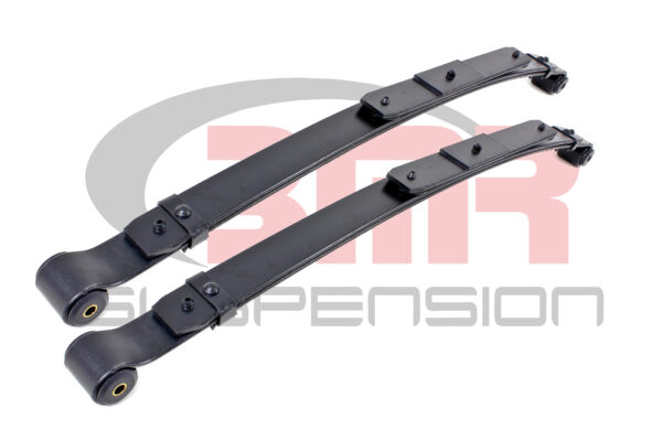 BMR SUSPENSION Lowering leaf springs  r ear  2in dropLeaf Spring – 2 in Lowering – Multi-Leaf – Steel – Black Paint – GM F-Body 1967-69 – Pair SP057