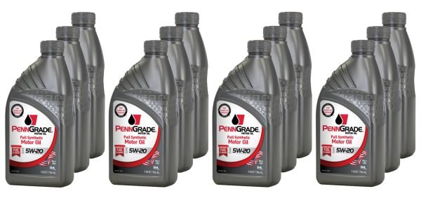 PENNGRADE MOTOR OIL PennGrade Full Synthetic 5w20 Case 12 x 1 Quart 62826
