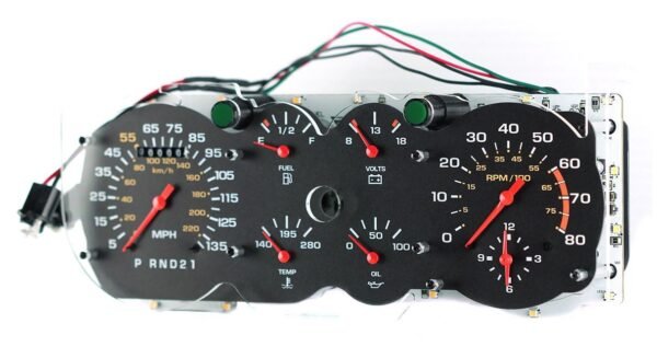CLASSIC INSTRUMENTS 78-88 G-Body Gauge KItGauge Kit – Chevy G-Body – Analog – Fuel Level / Oil Pressure / Speedometer / Tachometer / Voltmeter / Water Temperature – Black Face – GM G-Body 1978-88 – Kit CH78OE06