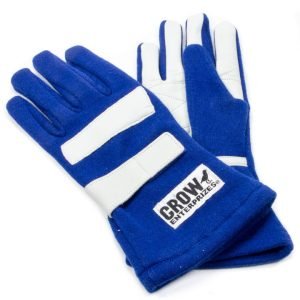 CROW SAFETY GEAR Gloves Large Blue Nomex 2-Layer Standard 11723