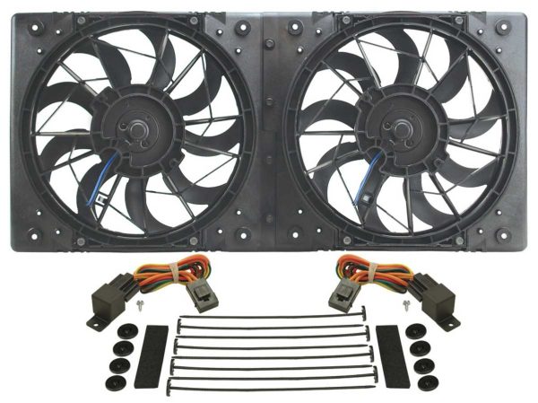 DERALE 10in Dual High Output RAD Fans Puller 16812