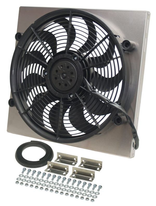 DERALE RAD Fan with Aluminum Shroud Assembly 16818