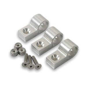 EARLS 9/16in Polished Aluminum Line Clamps (3pk) 170209ERL