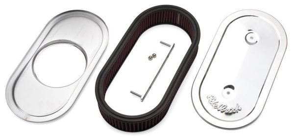 EDELBROCK Oval Air Cleaner for Single 4-Barrel 1236