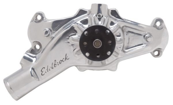 EDELBROCK BBC Water Pump – Short- R/R- Polished 8864