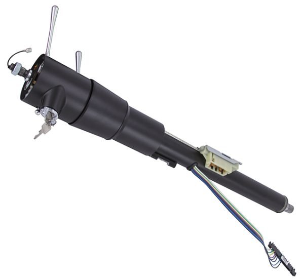 FLAMING RIVER 79-86 Jeep CJ Steering Column Floorshift Black FR30019BK