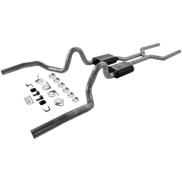 FLOWMASTER Header-Back Exhaust Kit 68-72 Chevelle V8 3in 817200