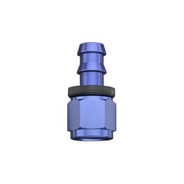 FRAGOLA 8an x 3/8  Push-Lite Hose End – Straight 200107