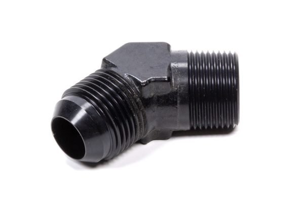 FRAGOLA 45 Deg Adapter Fitting #12 x 1/2 MPT Black 482313-BL