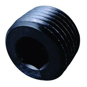 FRAGOLA 1/8 MPT Allen Pipe Plug Black 493202-BL