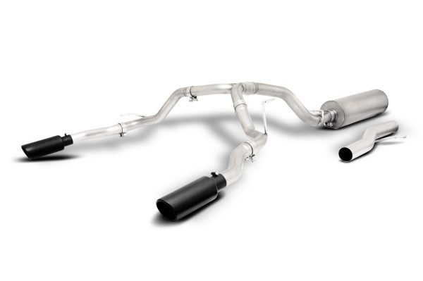 GIBSON EXHAUST Black Elite Cat-Back Dua l Split Exhaust System 65682B