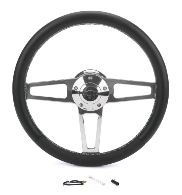 GRANT T Series Pol. Wheel Chev rolet Logo/Install Kit 1911
