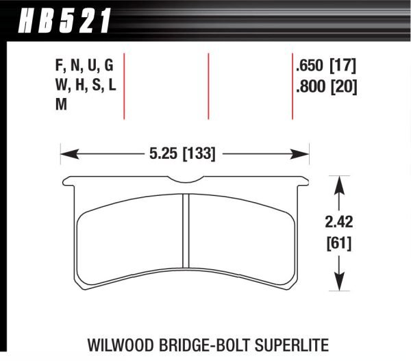 HB521G.800 by HAWK BRAKE