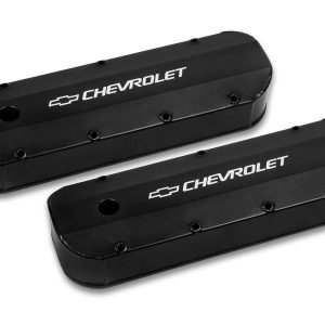 HOLLEY BBC Billet Rail Fab. Alm Valve Covers w/.125 Hole 241-279