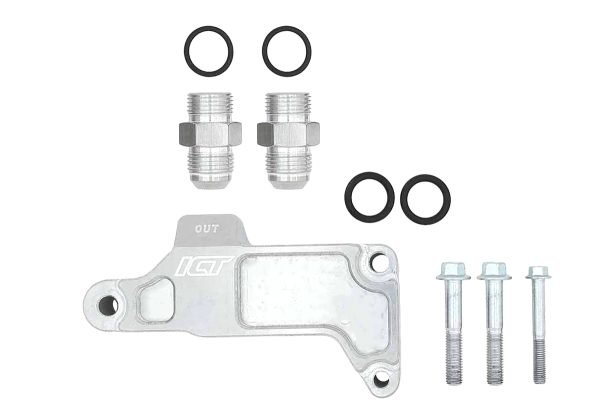 ICT BILLET Remote Oil Filter Adapter 551350-FS01