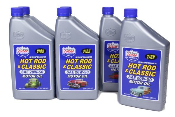 LUCAS OIL 20w50 Petroleum Oil 6×1 Qt 10689