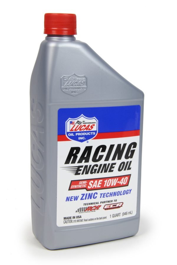 LUCAS OIL 10w40 Semi Synthetic Racing Oil 1 Quart LUC10943