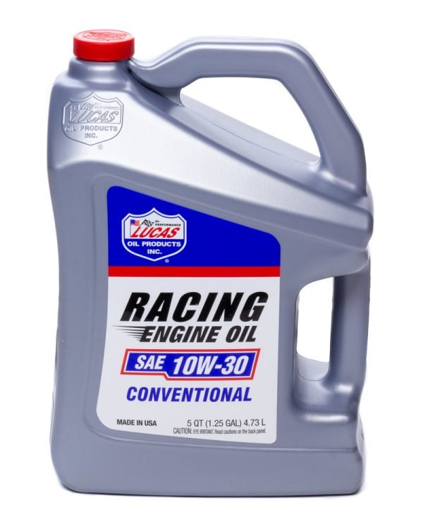 LUCAS OIL SAE Racing Oil 10w30 5qt Bottle LUC11017