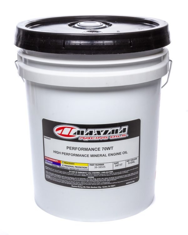 MAXIMA RACING OILS 70w Petroleum Oil 5 Gal Pail 39-38505
