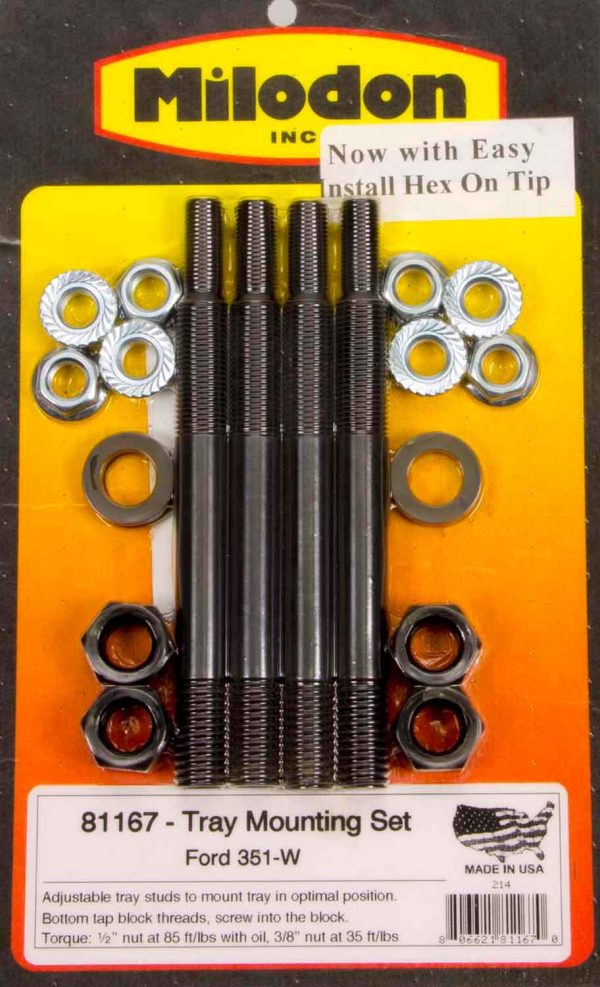 MILODON Ford 351W Windage Tray Installation Kit 81167