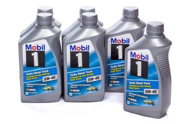 MOBIL 1 5w40 Turbo Diesel Oil Case 6×1 Qt Bottles 122253