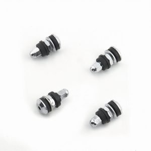MR. GASKET Chrome Tire Valves (4pk) Short Screw-On Mount 1957MRG