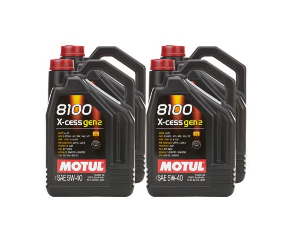 MOTUL USA 8100 X-Cess Gen2 5W-40 Case 4 x 5 Liter 110905