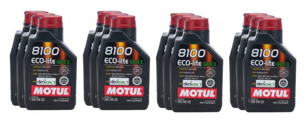 MOTUL USA 8100 Eco-Lite Gen3 5w20 Case 12X1L 111359