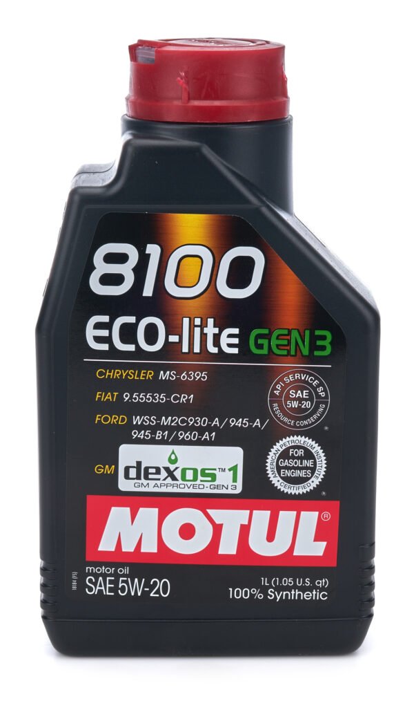 MOTUL USA 8100 Eco-Lite Gen3 5w20 1 Liter MTL111359