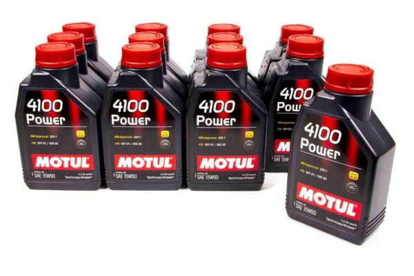MOTUL USA 4100 Power 15w50 Oil Case 12 x 1 Liter 113161
