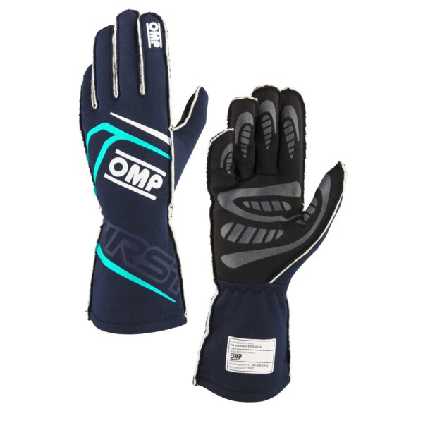 OMP RACING, INC. FIRST GLOVES FIA 8856-20 18 MY2025 NAVY BLUE / TI IB0-0776-B01-248-M