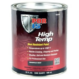 POR-15 High Temperature Factory Gray Paint Quart 44204