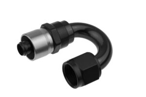 REDHORSE PERFORMANCE 6AN Crimp Style Hose End Black 180 7180-06-2