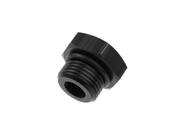 REDHORSE PERFORMANCE 4AN/JIC Straight O-Ring Port Plug Black 814-04-2