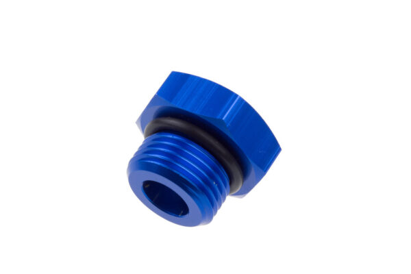 REDHORSE PERFORMANCE 6AN/JIC Straight O-Ring Port Plug Blue 814-06-1