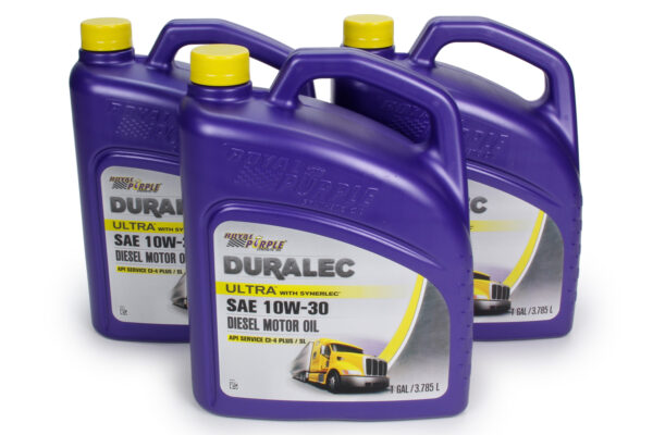 ROYAL PURPLE Duralec Ultra 10W30 Oil Case 3 x 1 Gallon 80456