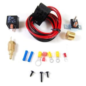 RACING POWER CO-PACKAGED Electric Fan Thermostat Kit 200/185 Deg R3101