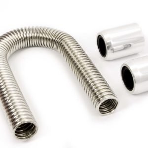 RACING POWER CO-PACKAGED 24in Stainless Hose Kit w/Polished Ends R7304