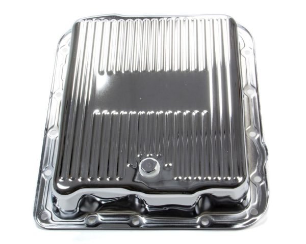 RACING POWER CO-PACKAGED GM 700R4/4L60E Trans Pan Chrome Steel Finned R7599