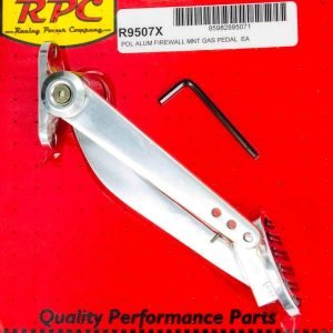 RACING POWER CO-PACKAGED Polished Alum Firewall Mount Gas Pedal R9507X