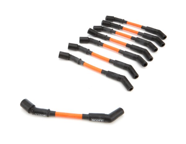 SCOTT PERFORMANCE GM LS Spark Plug Wire Set 45-Degree – Orange CH-LS-S-5